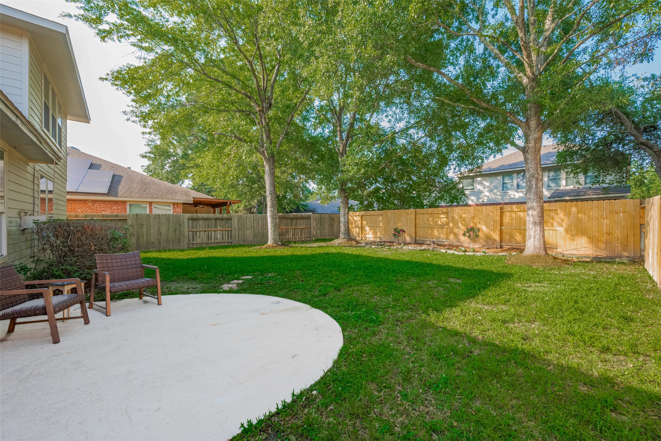 31214 Windcrest Park Lane Spring, TX 77386 - Photo 42 of 45 a view of a backyard with sitting area