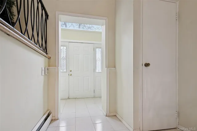 a view of a hallway with a elevator