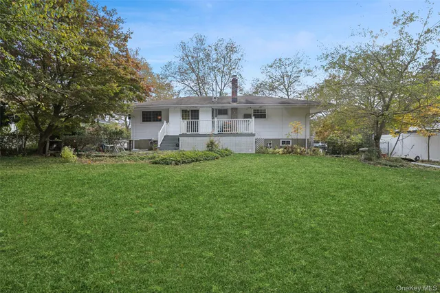 a house view with a garden space
