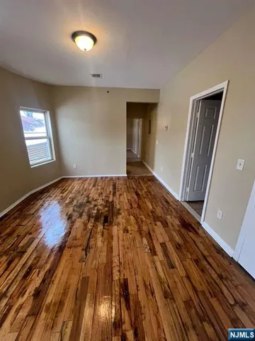wooden floor with a window