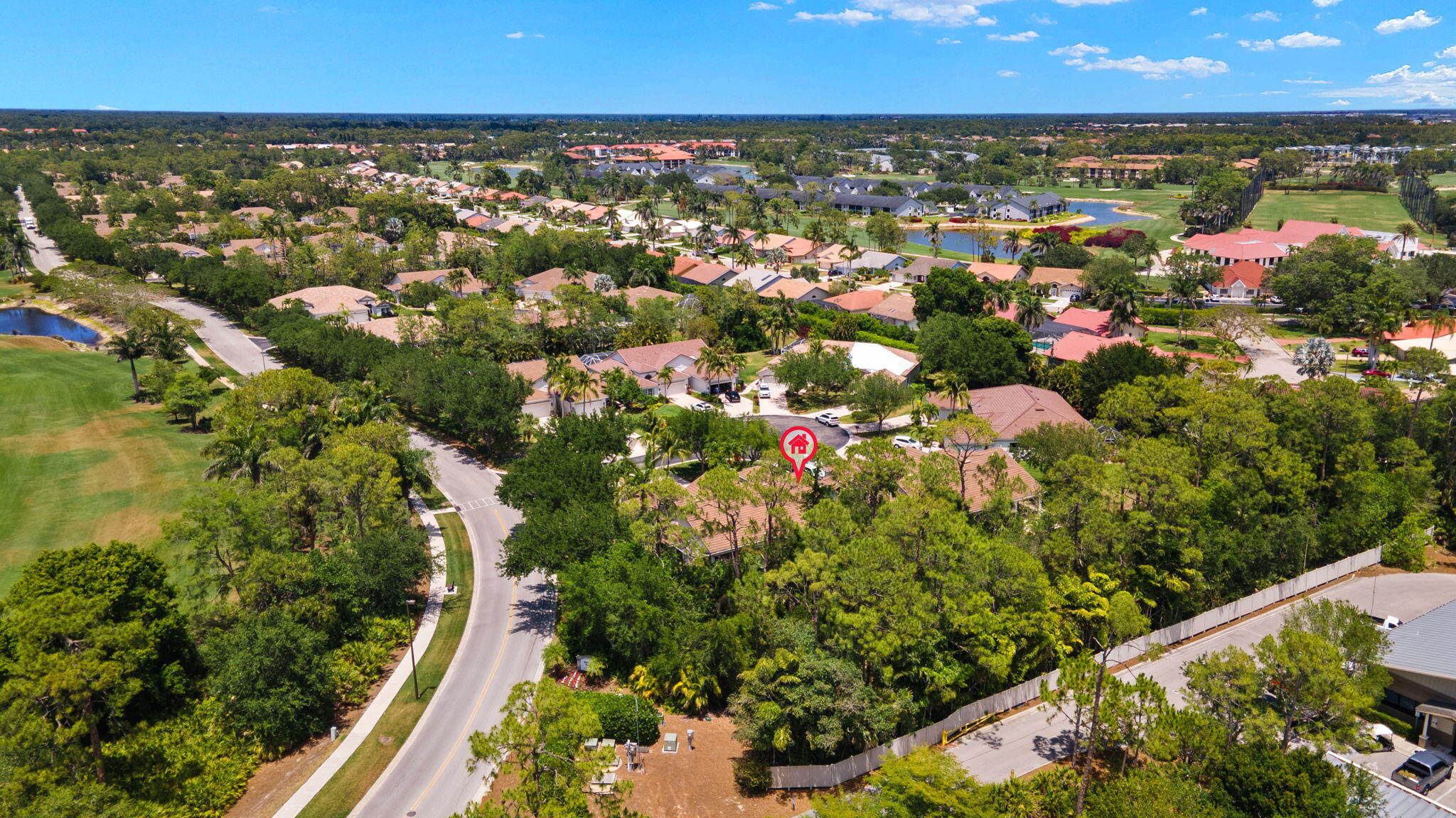 1409 Athol Way Naples, FL 34104 - Photo 37 of 47 34-Aerial Rear Exterior 1 - marker