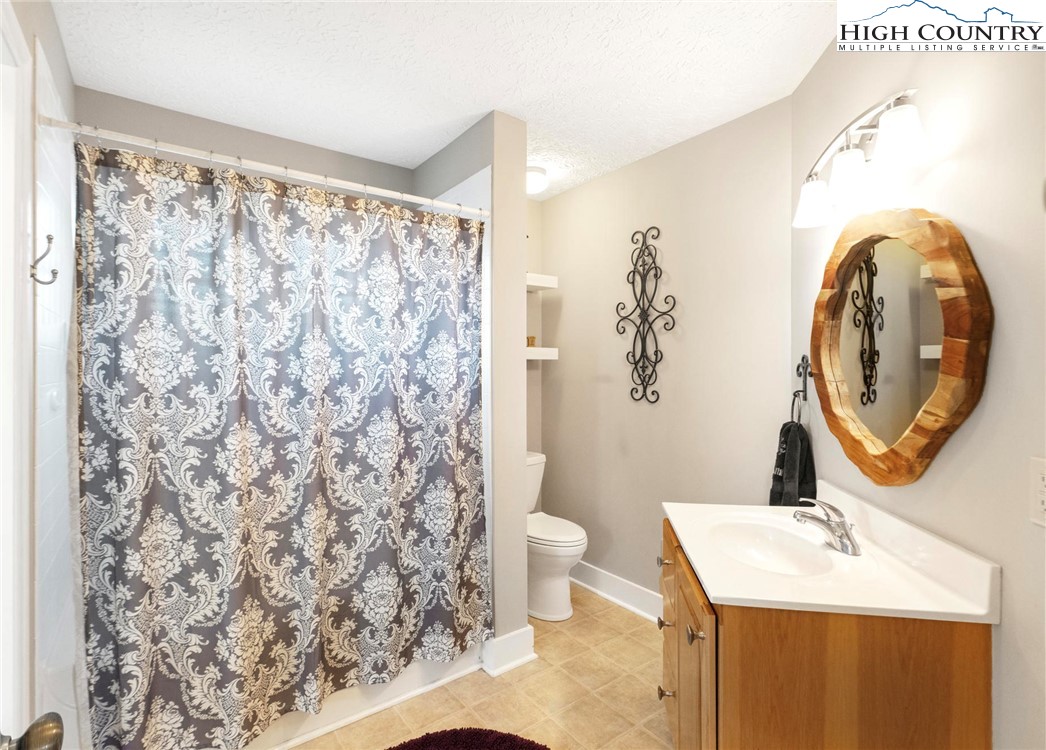 446 Peaceful Haven Drive, Unit 832 Boone, NC 28607 - Photo 25 of 38 a bathroom with a sink toilet and a mirror