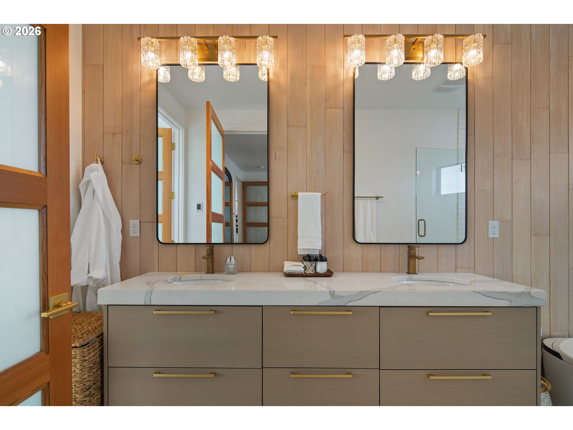 3403 Northeast Johns Loop Neotsu, OR 97364 - Photo 38 of 48 a bathroom with a sink and a mirror