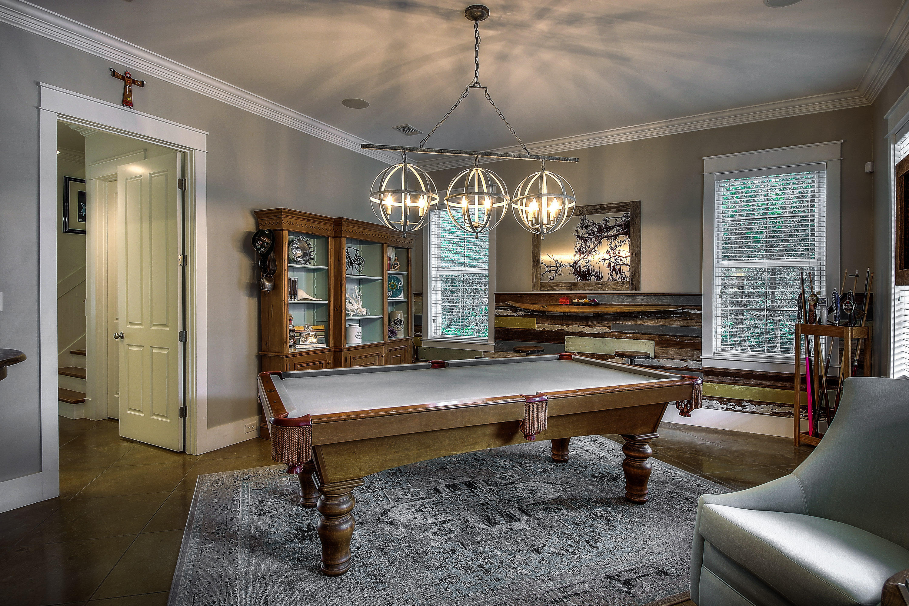 44 Brenda Lane Inlet Beach, FL 32461 - Photo 12 of 39 a room with furniture pool table and windows