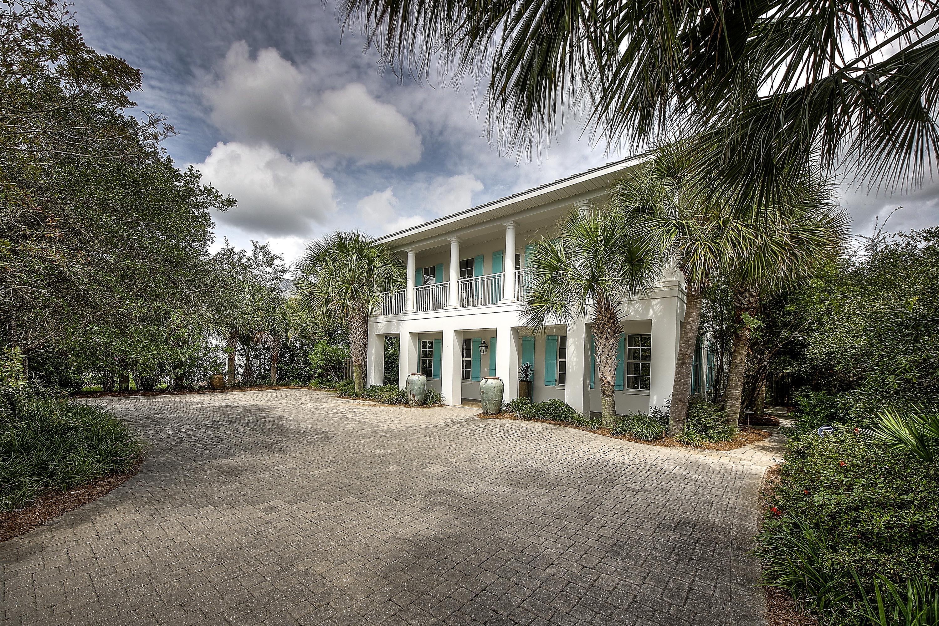 44 Brenda Lane Inlet Beach, FL 32461 - Photo 32 of 39 front view of a house with a garden