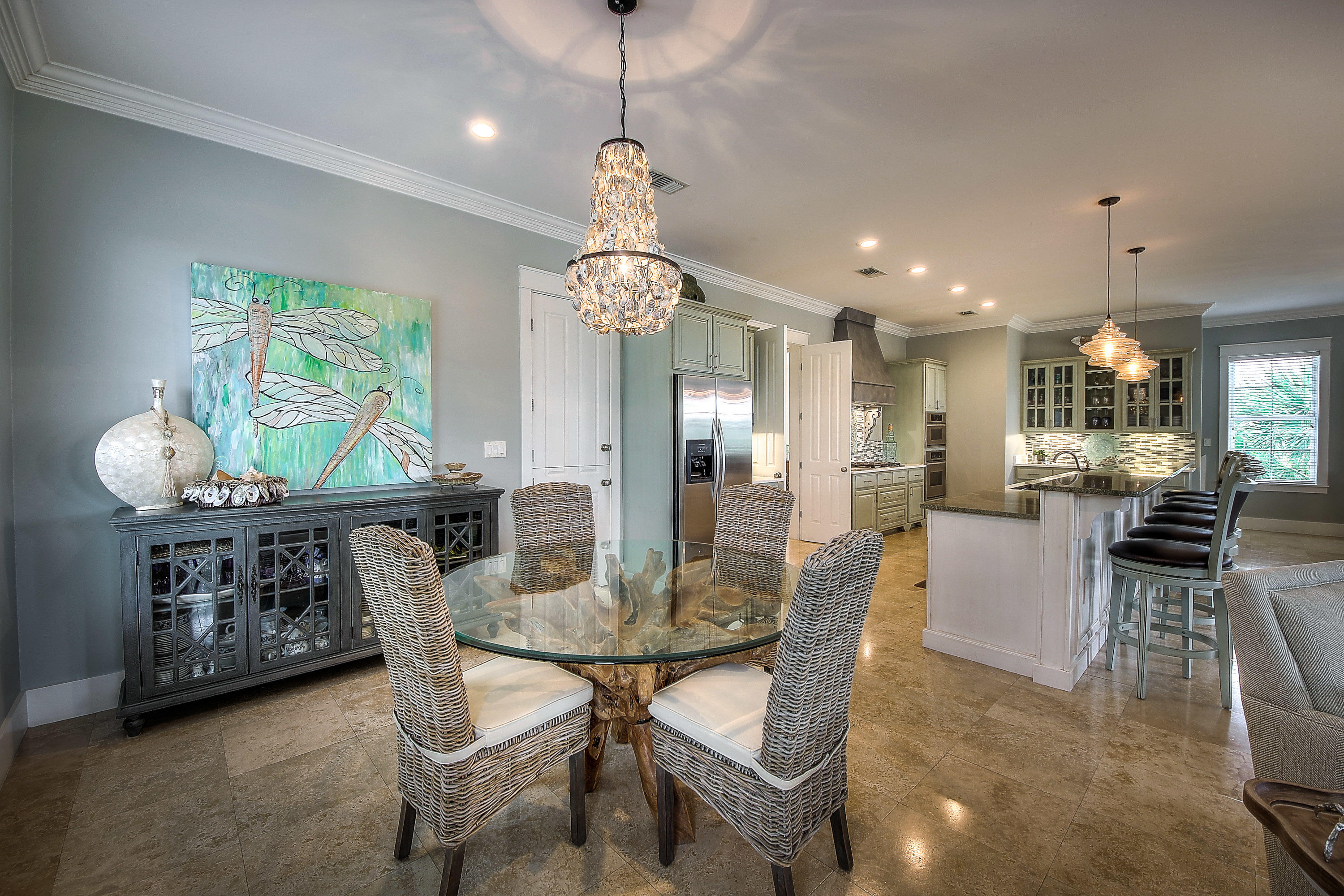 44 Brenda Lane Inlet Beach, FL 32461 - Photo 5 of 39 a view of a dining room with furniture window and wooden floor