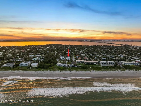 a view of a ocean from a city