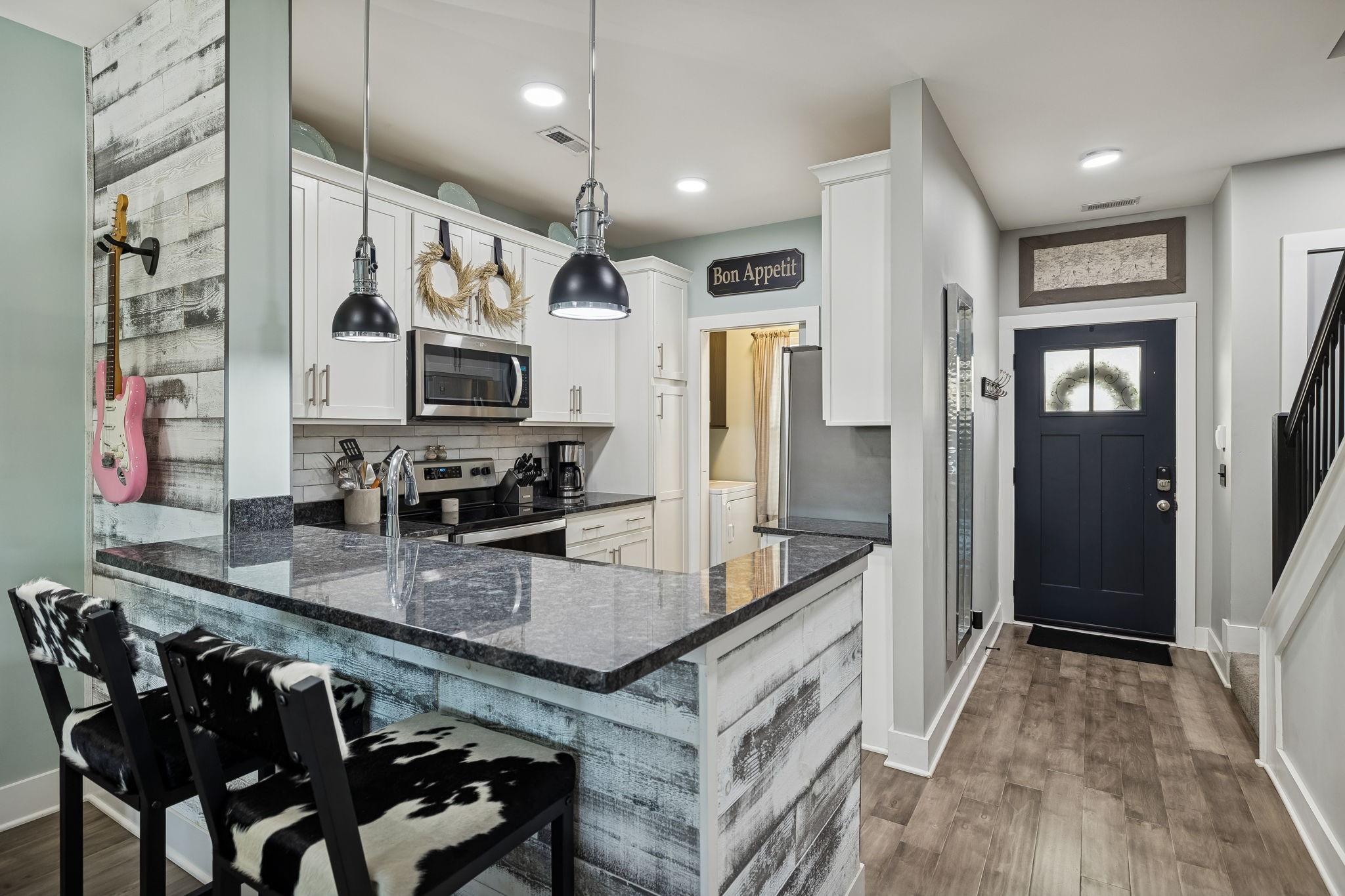 2317 Patrick Avenue Old Hickory, TN 37138 - Photo 7 of 36 a kitchen with stainless steel appliances granite countertop a sink a stove and a refrigerator