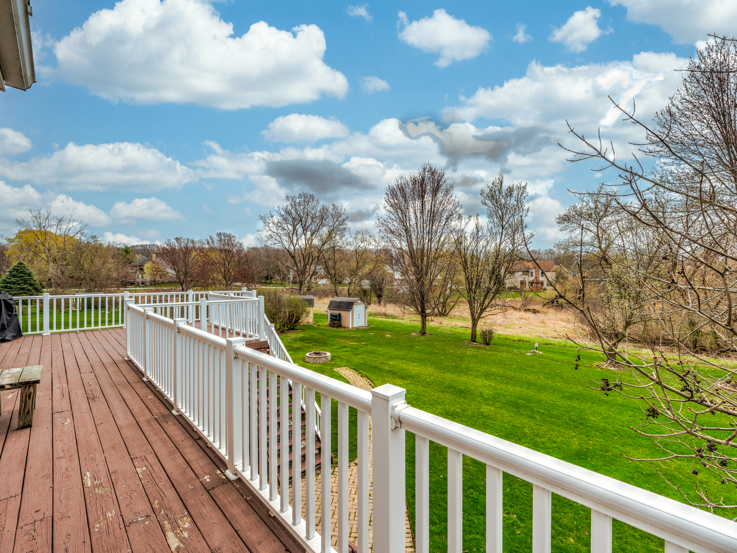 5335 Fox Path Lane Hoffman Estates, IL 60192 - Photo 32 of 39 a view of a balcony with wooden floor