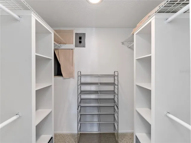 a view of closet area