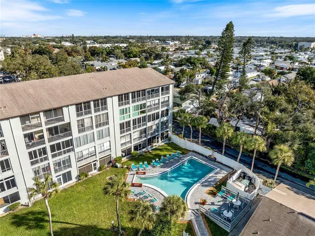 a view of a city and an ocean view