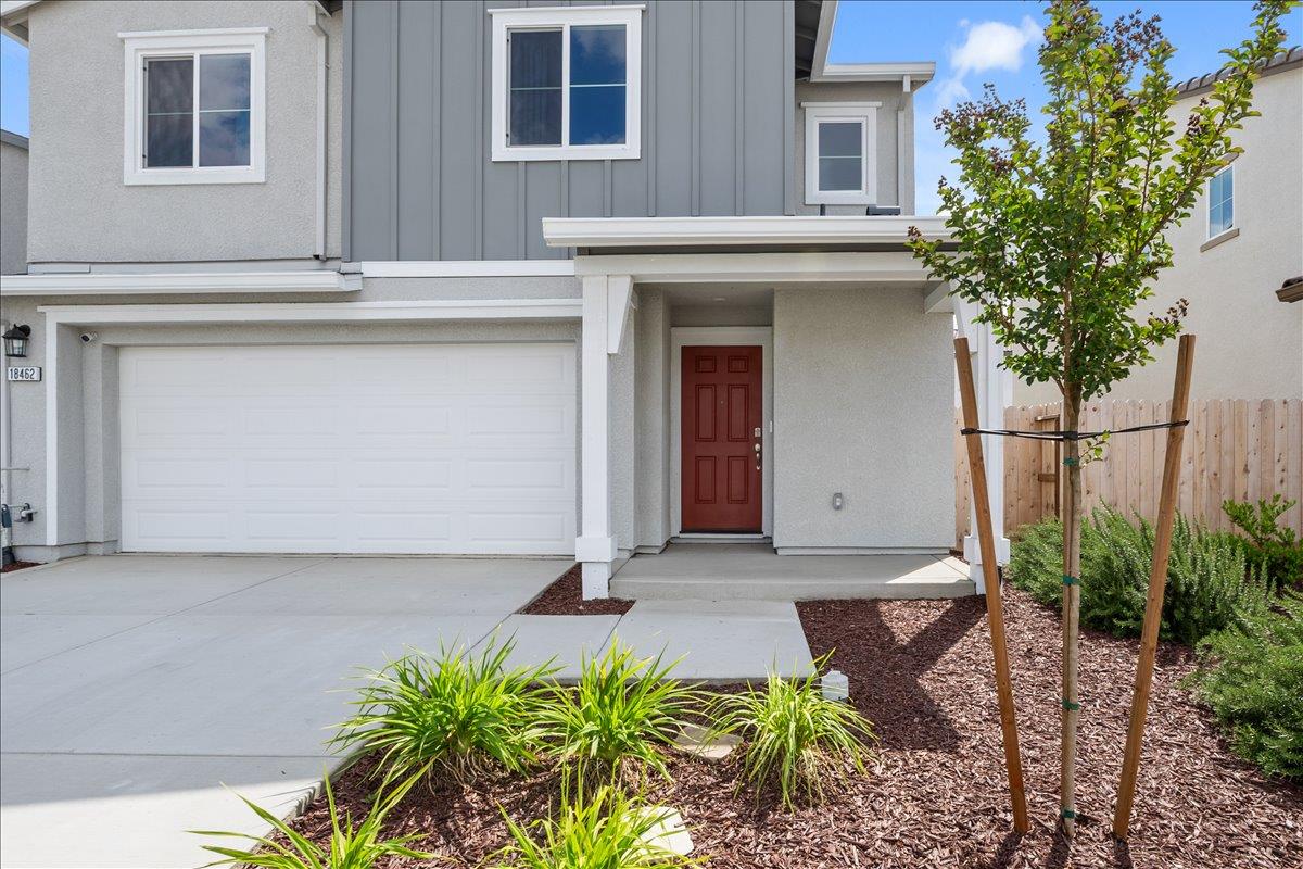 18462 Waterfront Way Lathrop, CA 95330 - Photo 3 of 50 a house with a small yard plants and large tree