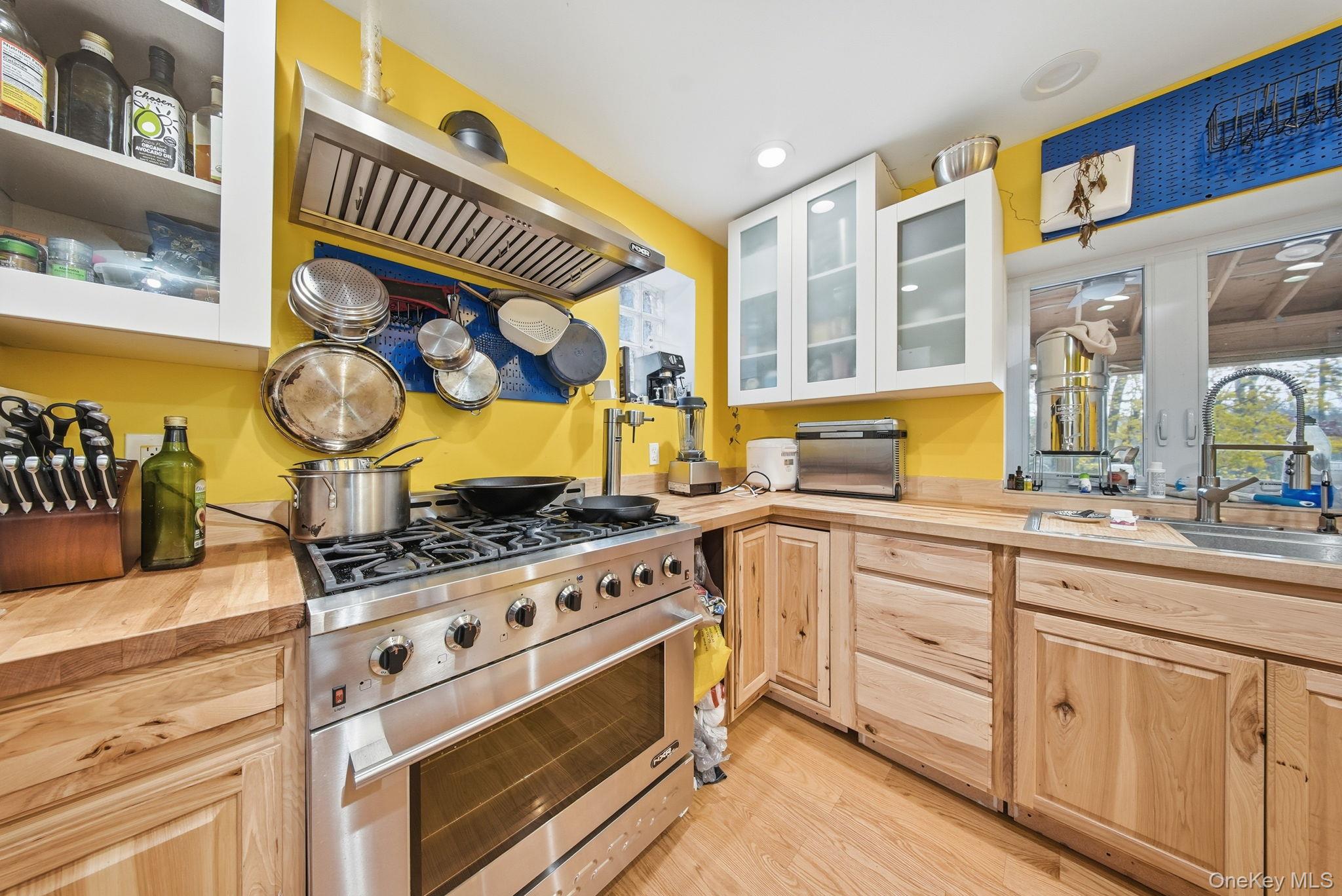 a kitchen with stainless steel appliances granite countertop a stove and a sink