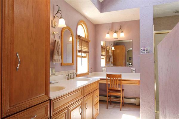 160 Middle Road Southborough, MA 01772 - Photo 16 of 28 a spacious bathroom with a double vanity sink and a mirror