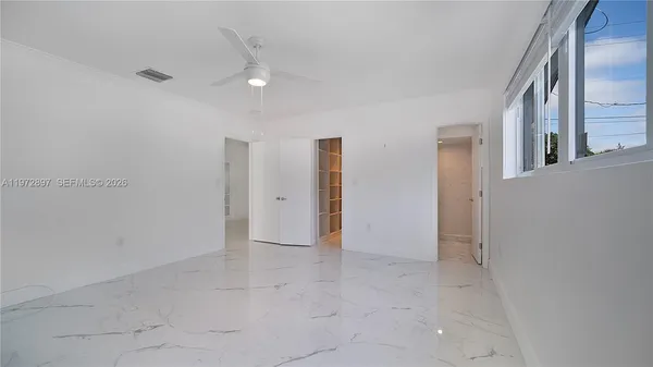 a view of an empty room