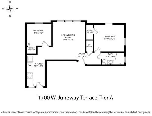 $1,657 | 1700 West Juneway Terrace, Unit 3A, Chicago, IL 60626