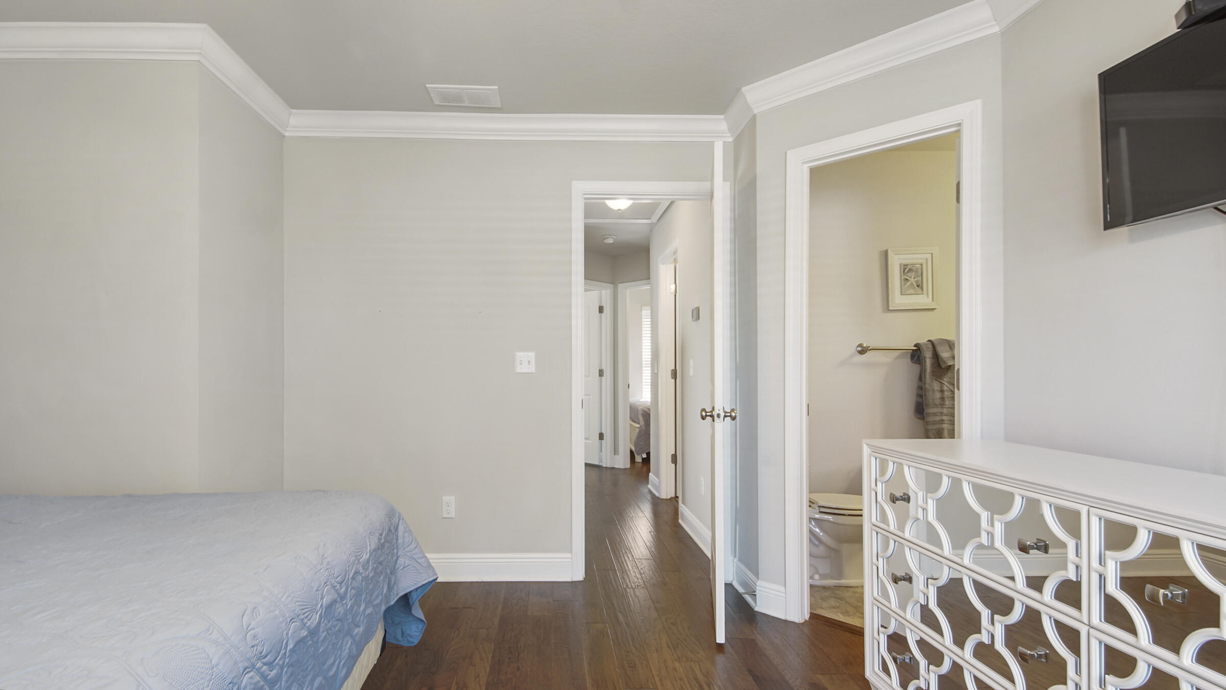 30 Grayling Way Inlet Beach, FL 32461 - Photo 14 of 26 a view of a hallway with wooden floor and closet