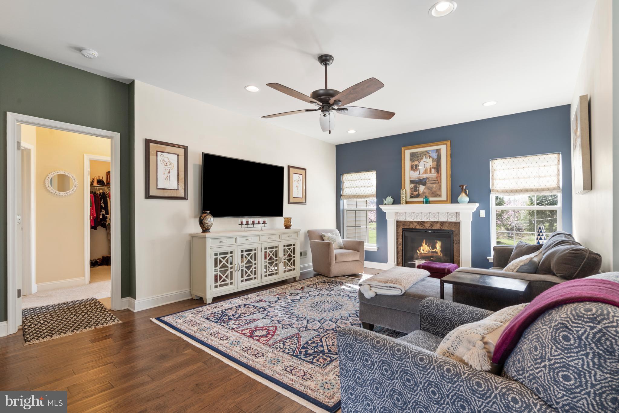 118 Field Loop Glassboro, NJ 08028 - Photo 18 of 51 a living room with furniture flat screen tv and a fireplace
