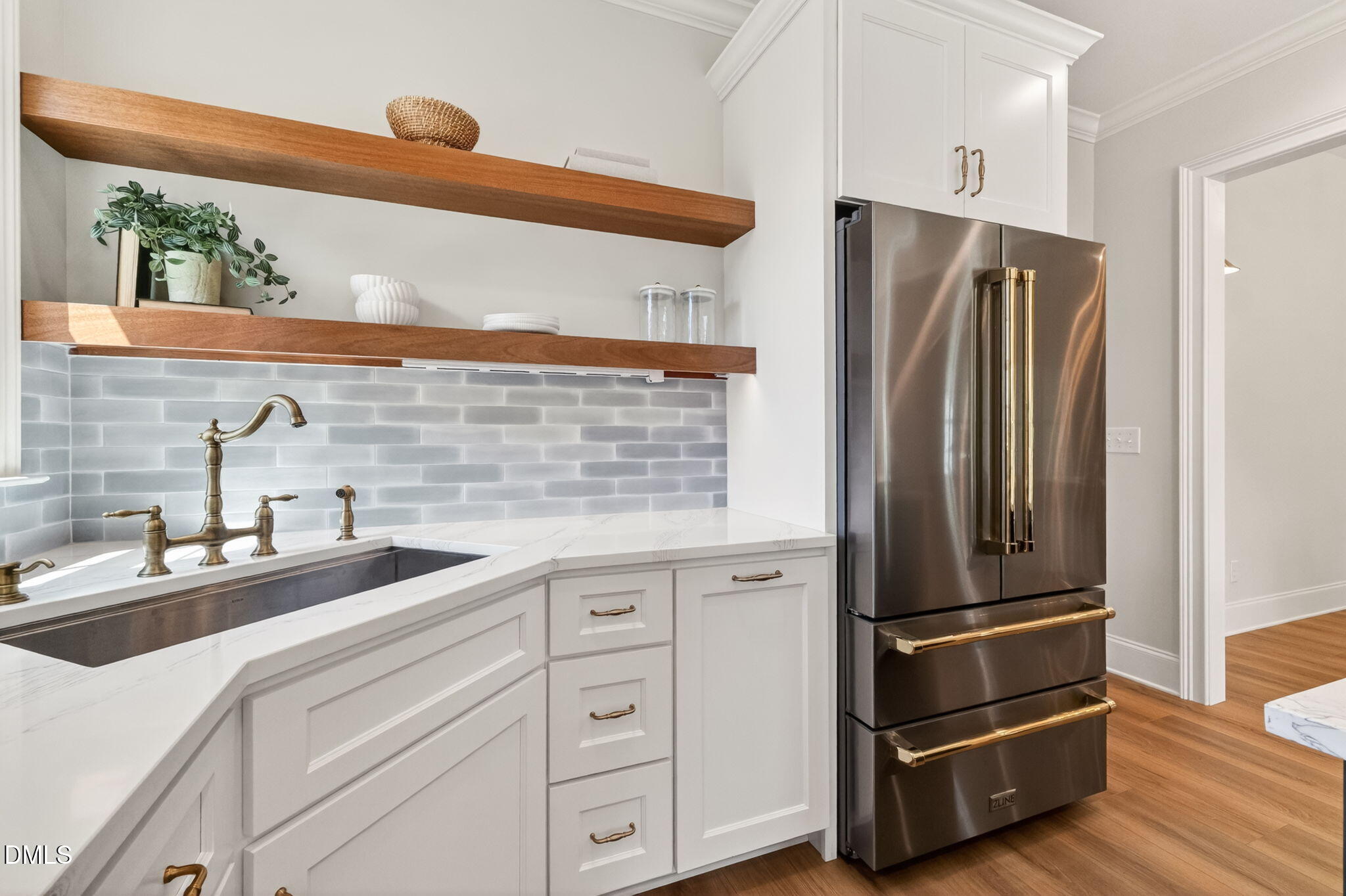 651 Dixon Road, Unit (LOT 2A) Willow Spring, NC 27592 - Photo 39 of 77 a kitchen with appliances a refrigerator and a sink