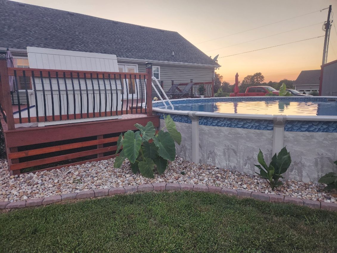 546 Corinth Road Portland, TN 37148 - Photo 36 of 37 a view of a backyard with plants and a bench