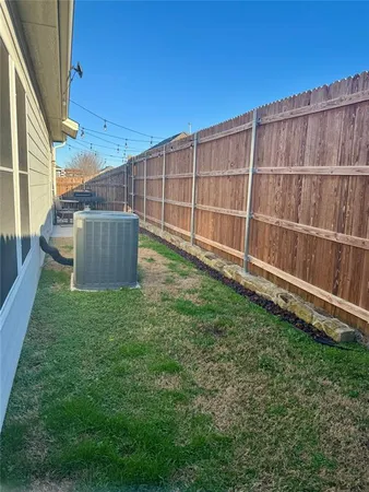 a view of an outdoor space with a garden