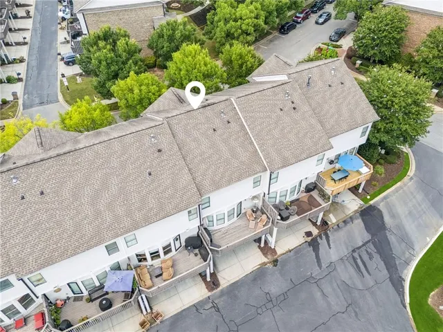 a view of terrace with seating space
