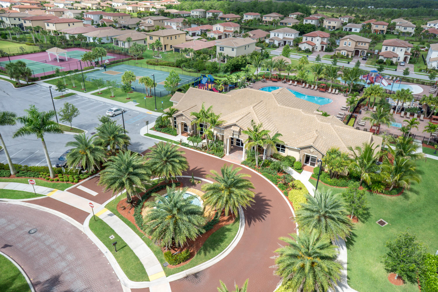 279 Rudder Cay Way Jupiter, FL 33458 - Photo 50 of 64 Aerial Clubhouse