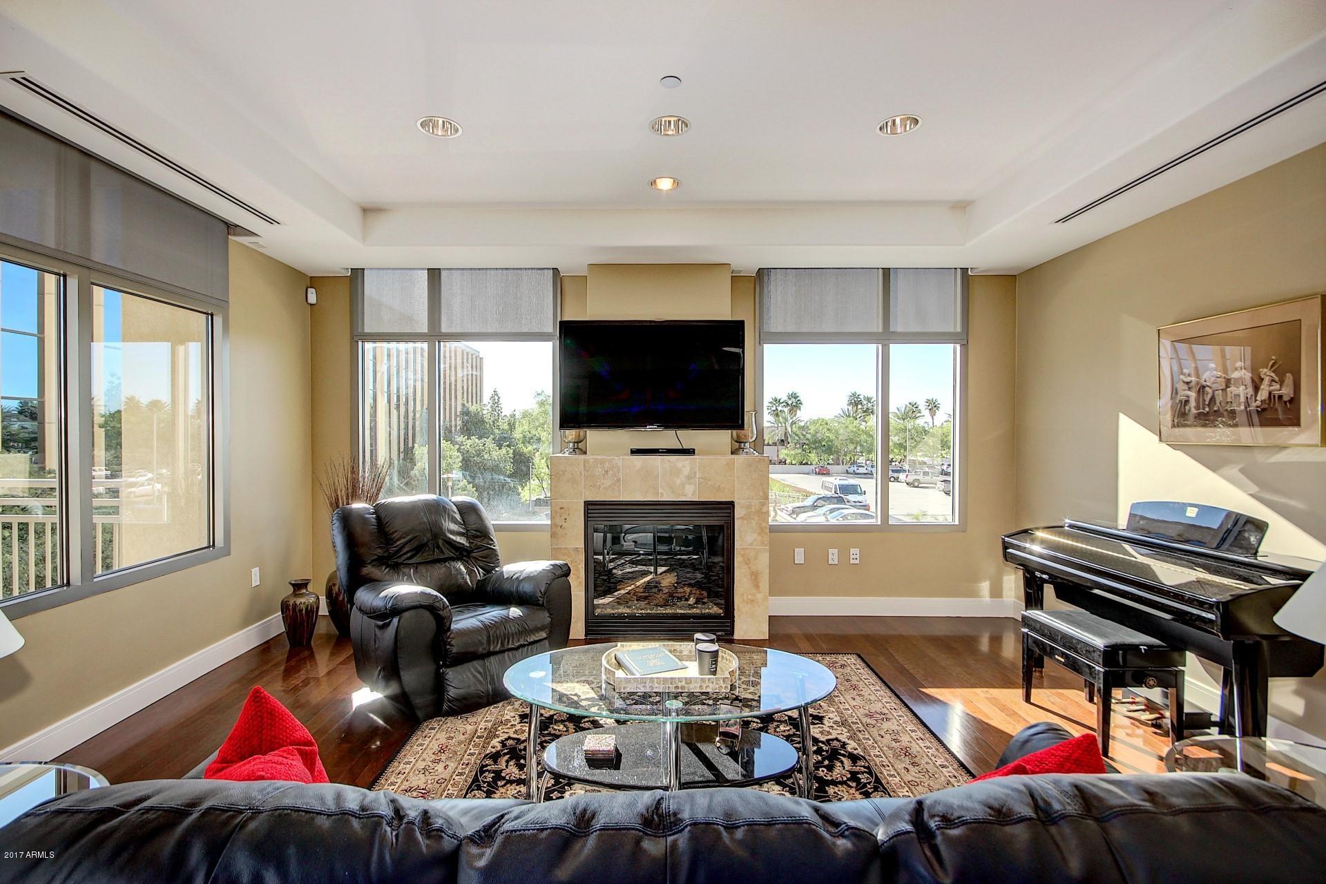 2211 East Camelback Road, Unit 208 Phoenix, AZ 85016 - Photo 34 of 67 Familyroom with Fireplace