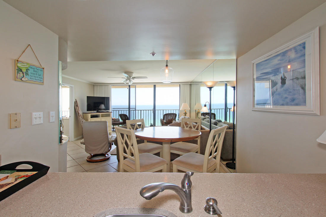 4100 East Scenic Highway, Unit 1307 Santa Rosa Beach, FL 32459 - Photo 11 of 28 a living room with furniture a flat screen tv and a window