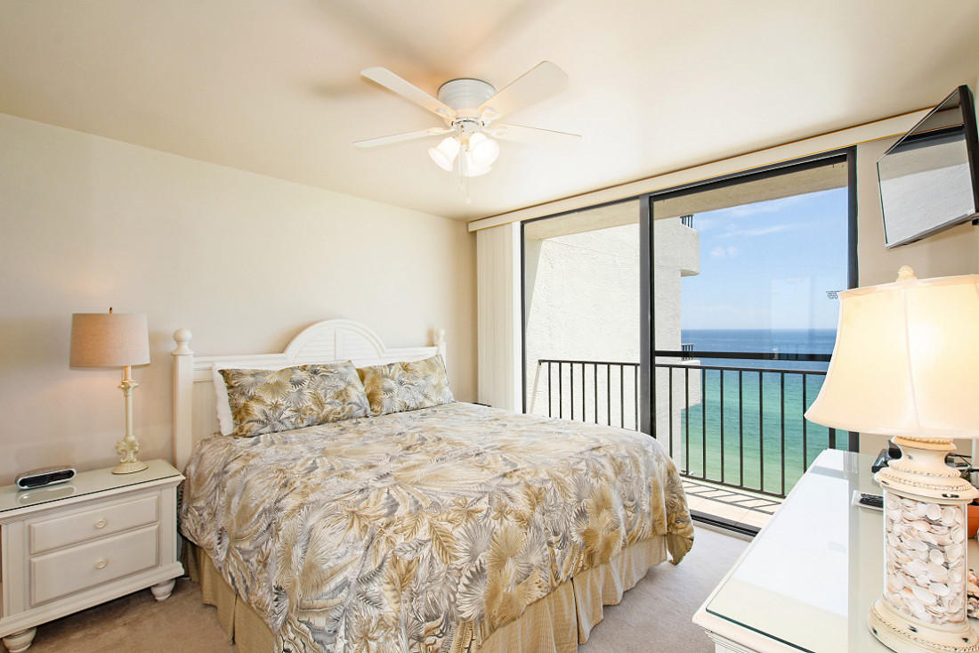 4100 East Scenic Highway, Unit 1307 Santa Rosa Beach, FL 32459 - Photo 12 of 28 a bedroom with a large bed and a window