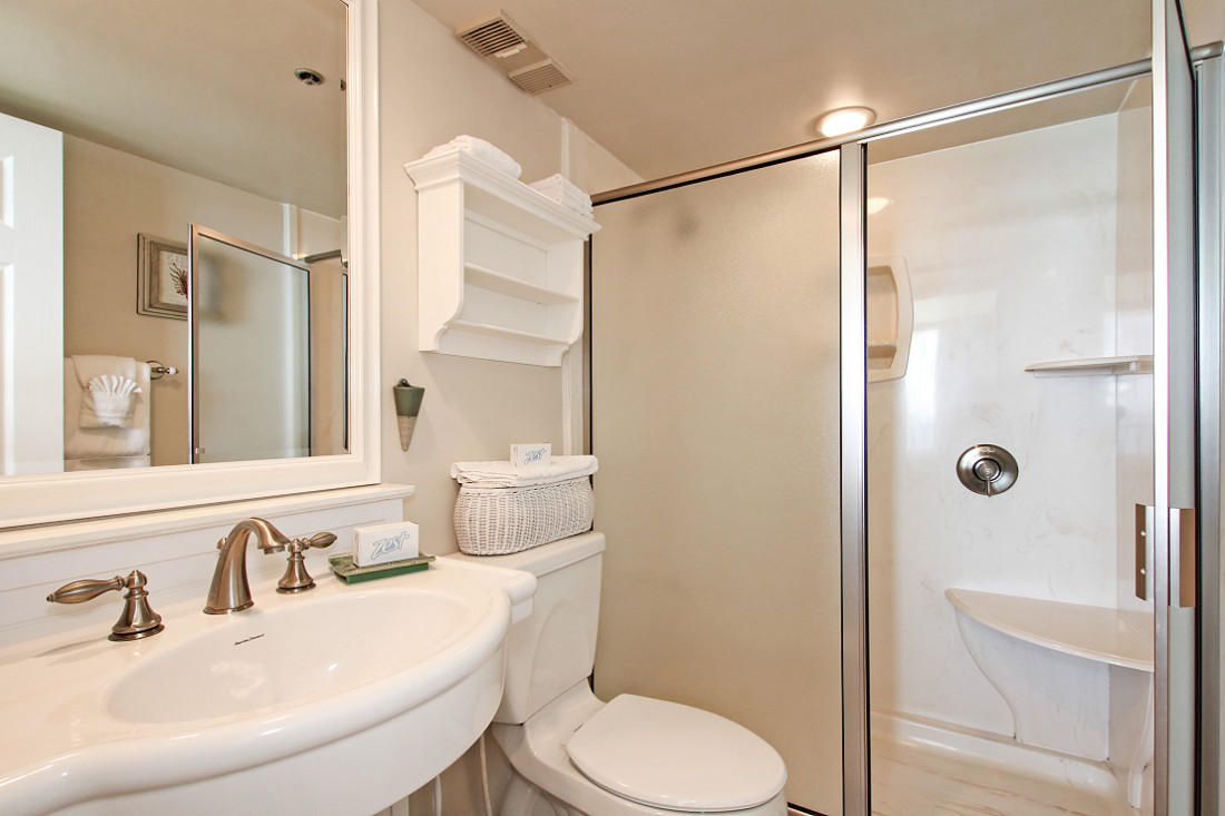 4100 East Scenic Highway, Unit 1307 Santa Rosa Beach, FL 32459 - Photo 14 of 28 a bathroom with a sink toilet and shower