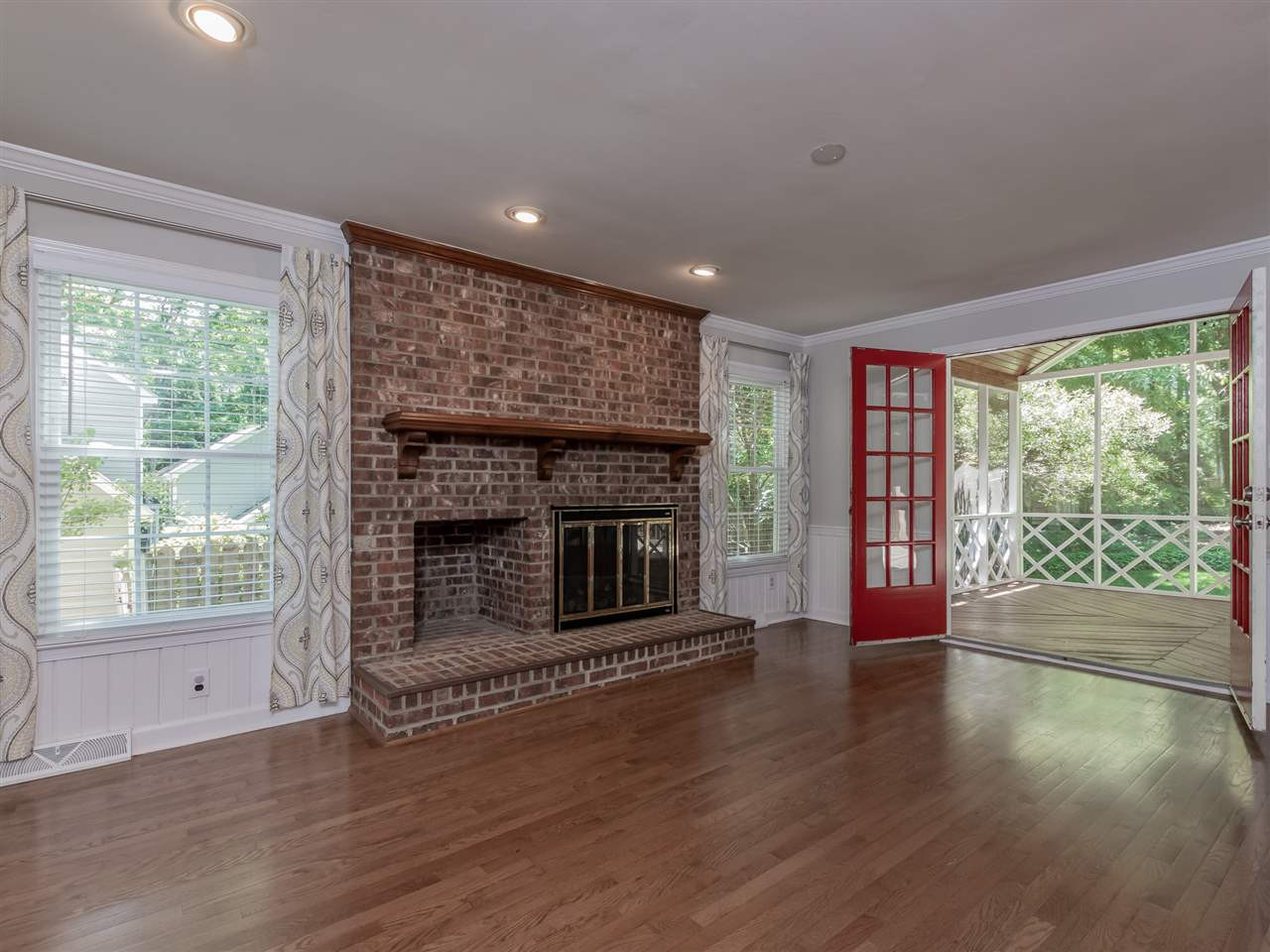 5713 Edgedale Drive Raleigh, NC 27612 - Photo 12 of 30 Let the outdoors in and expand your space for entertaining. So much character in this home! Family Room Extends to Screen Por