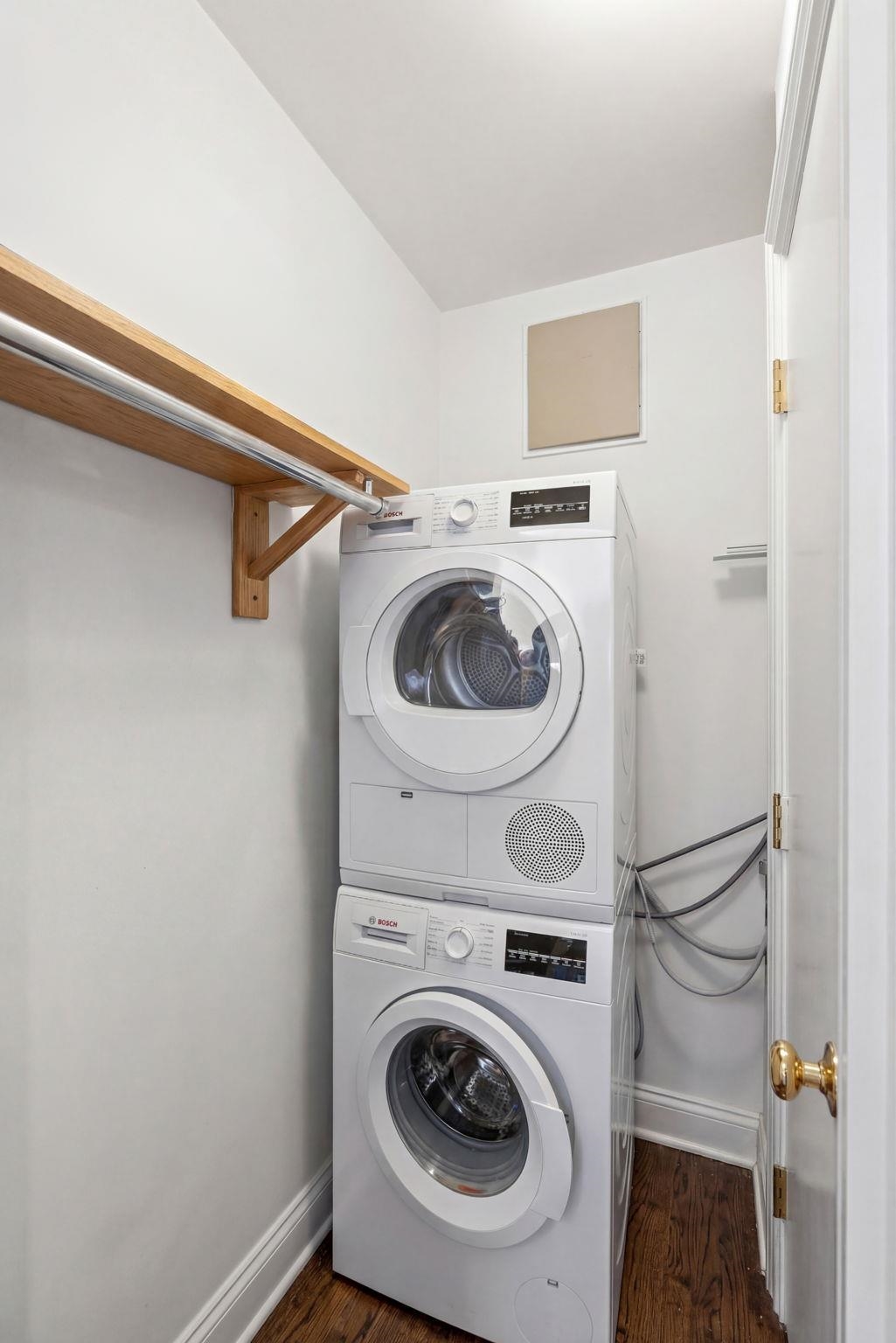 259 4th Street, Unit 2 Hoboken, NJ 07030 - Photo 11 of 20 a utility room with dryer and washer