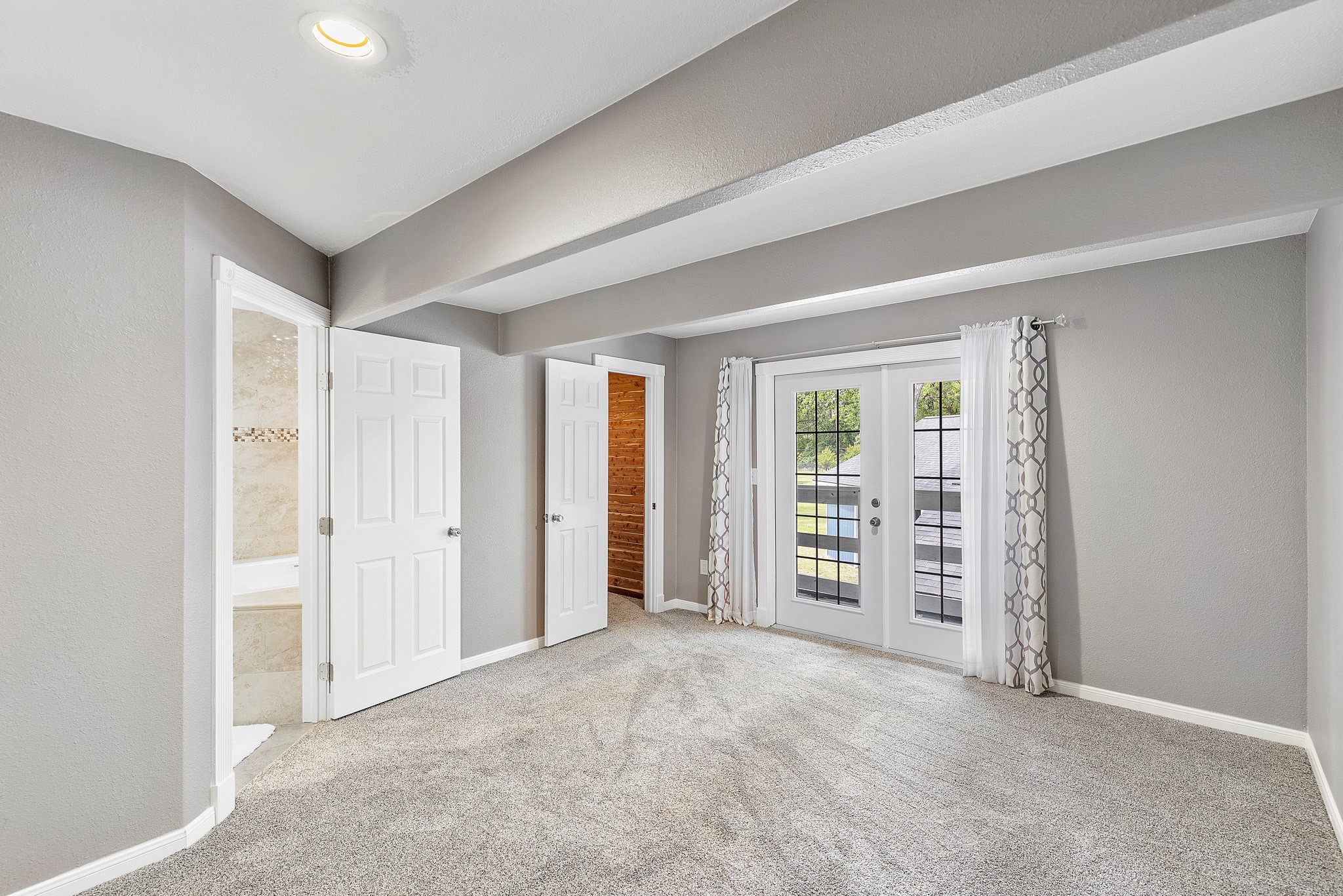 230 Walnut Drive Trinity, TX 75862 - Photo 21 of 48 This is the alternate secondary bedroom upstairs with fresh paint and carpet as well as a recently updated bath!