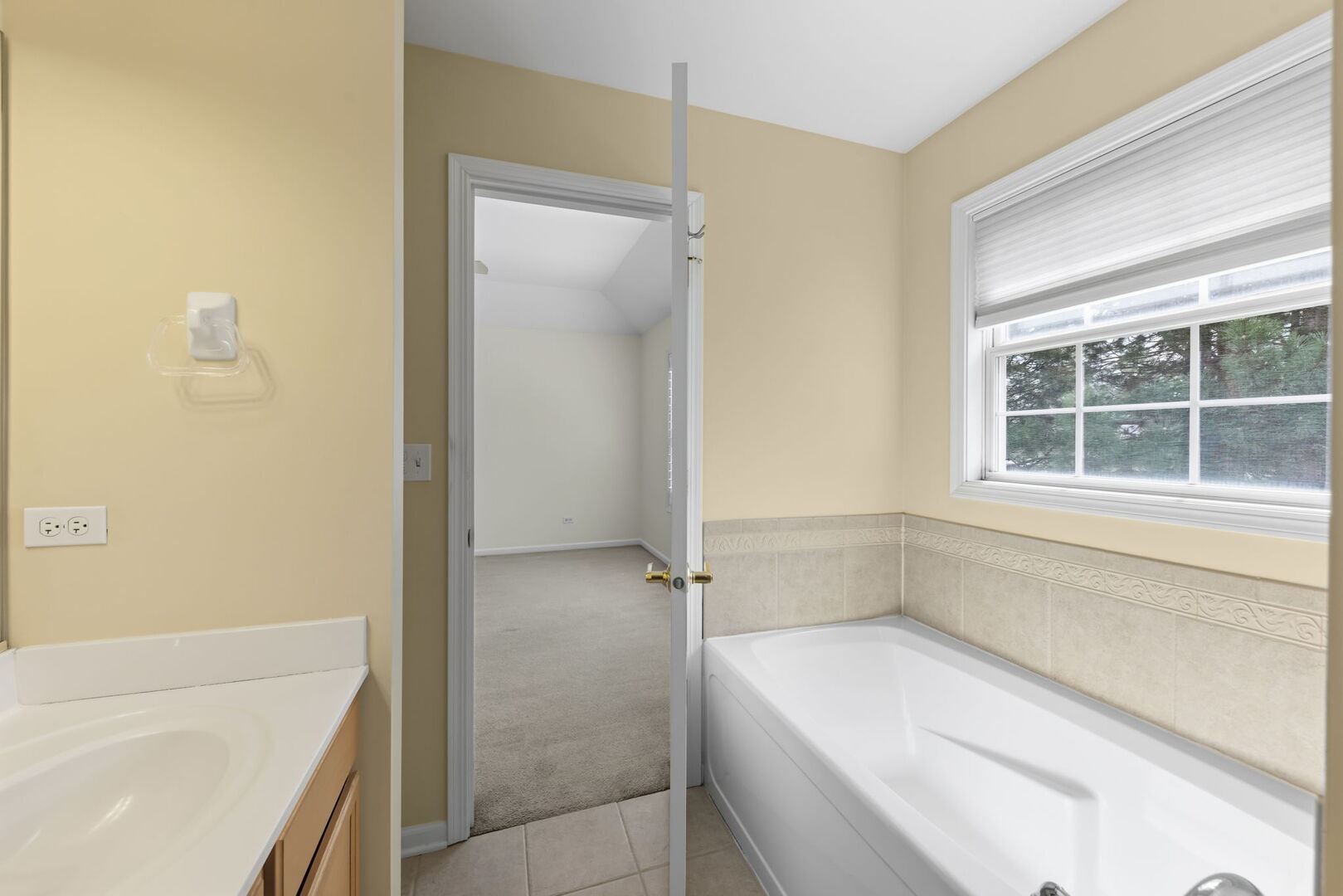 1728 Pershing Avenue, Unit 3 Wheaton, IL 60189 - Photo 17 of 32 a bathroom with a tub a sink and a shower