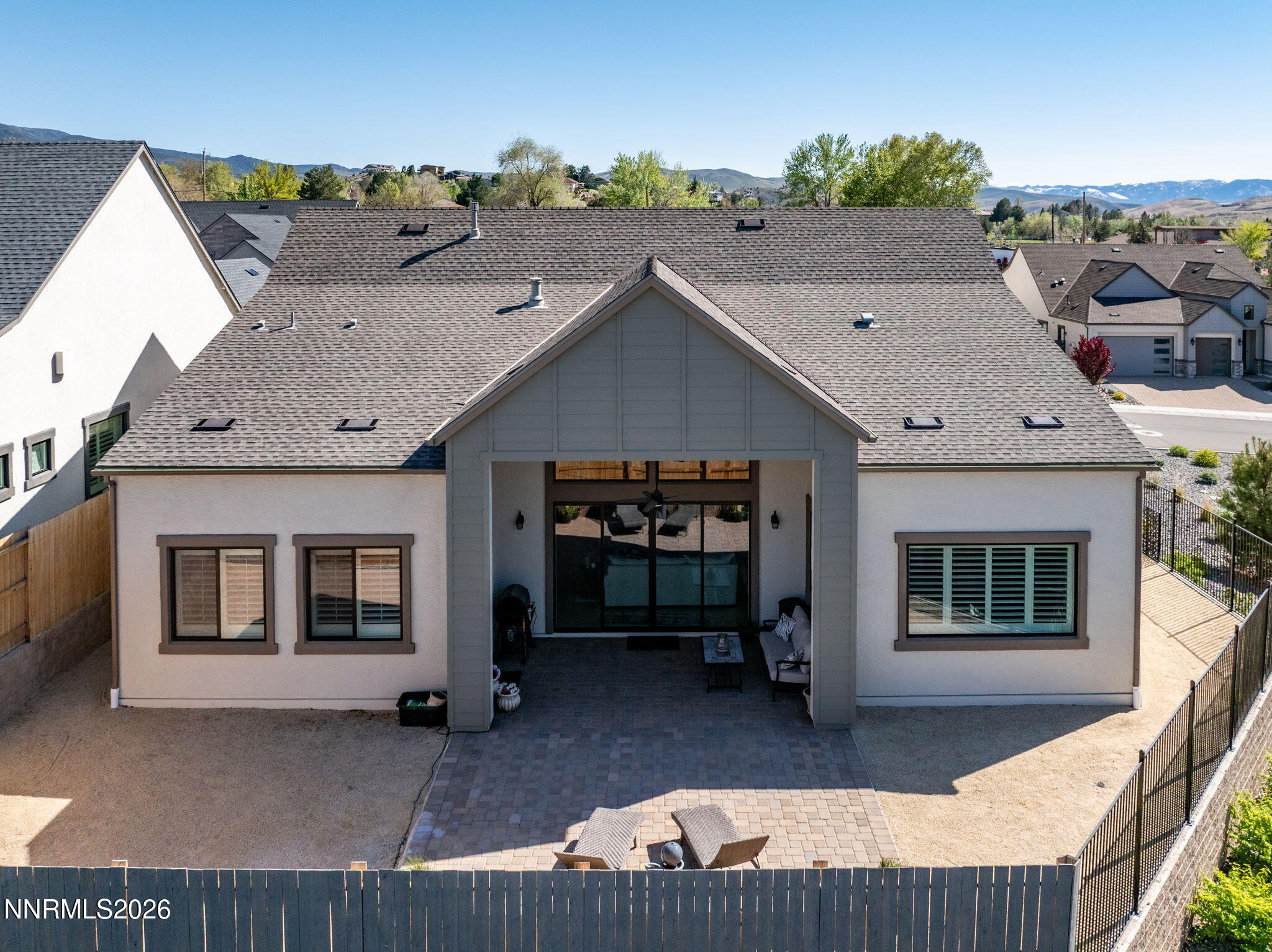 2955 Saddle Peak Drive Reno, NV 89521 - Photo 34 of 38 a aerial view of a house with a balcony and furniture