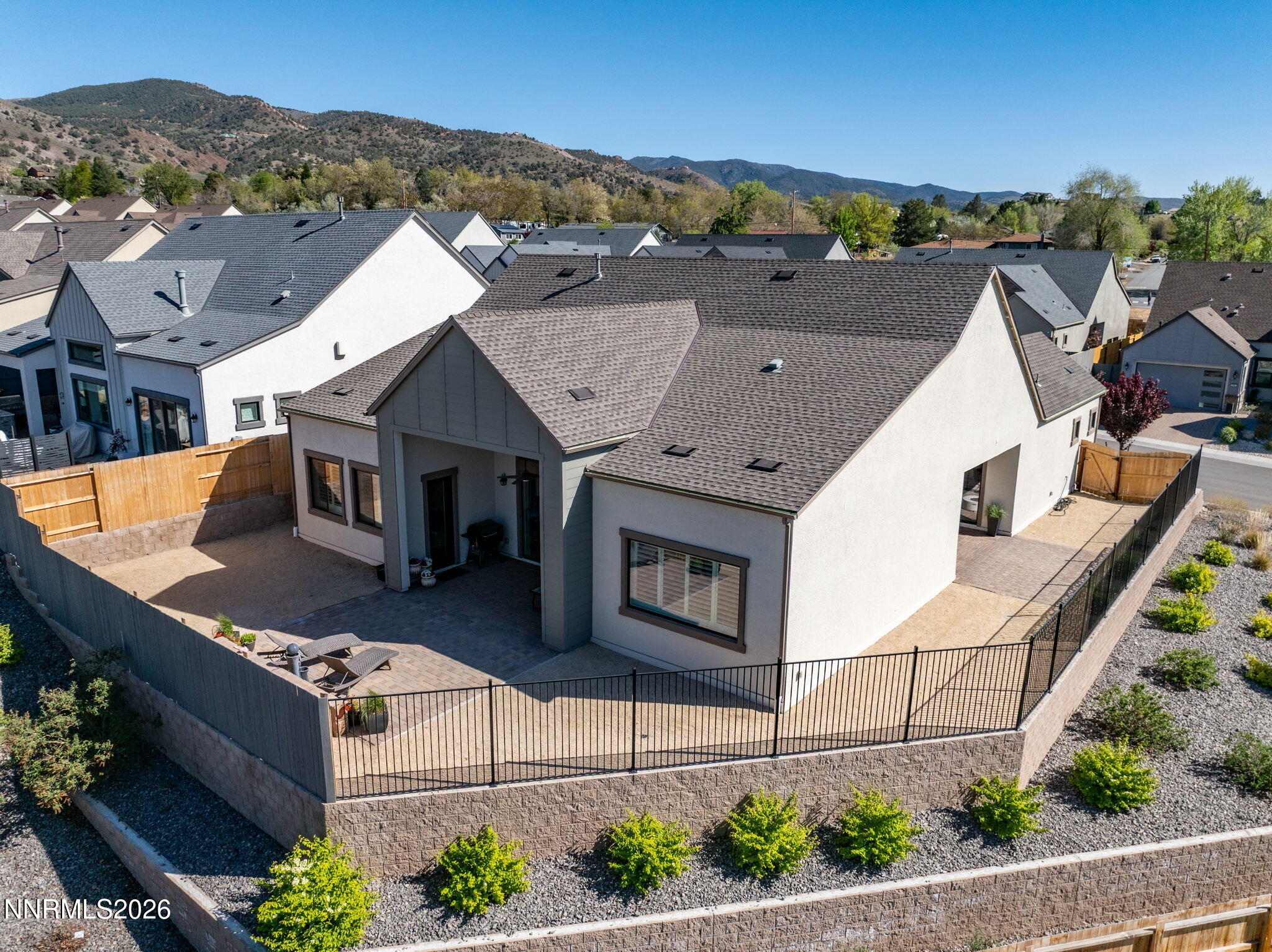 2955 Saddle Peak Drive Reno, NV 89521 - Photo 35 of 38 an aerial view of a house with a garden
