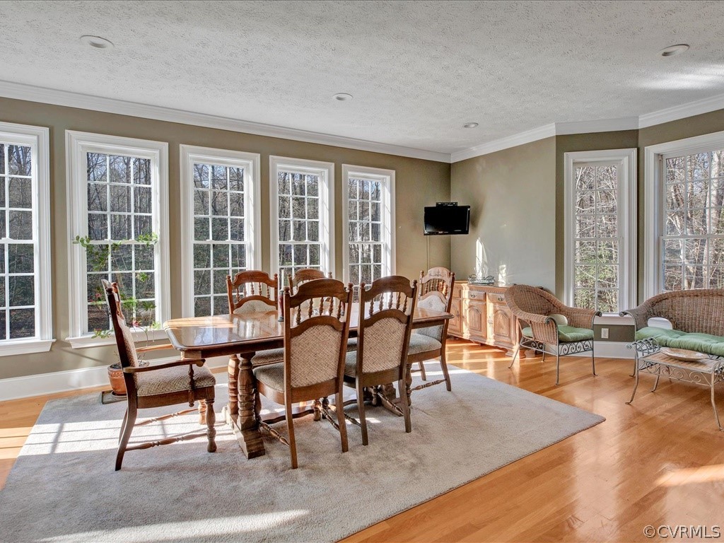 13711 Beechwood Point Road Midlothian, VA 23112 - Photo 11 of 49 a view of a dining room with furniture window and outside view