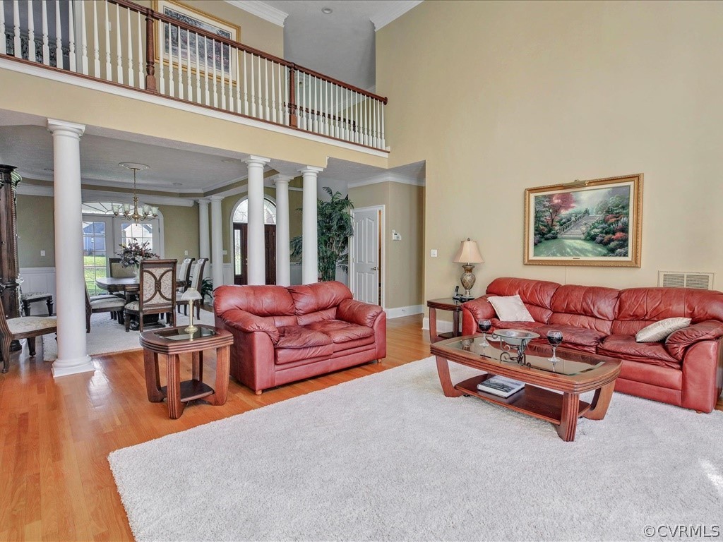 13711 Beechwood Point Road Midlothian, VA 23112 - Photo 14 of 49 a living room with furniture and wooden floor