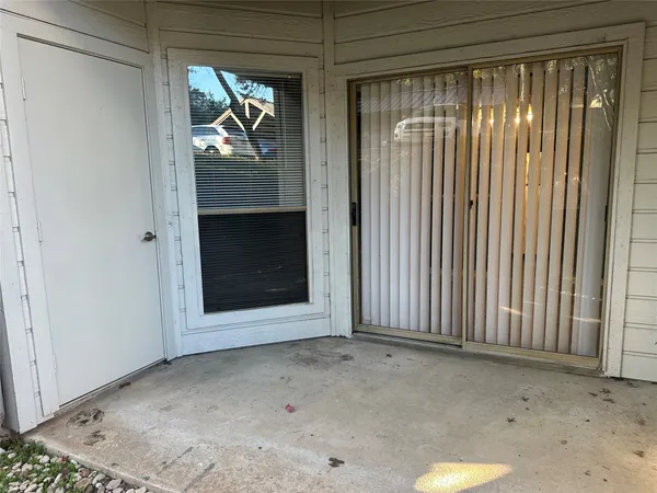 a view of an front door