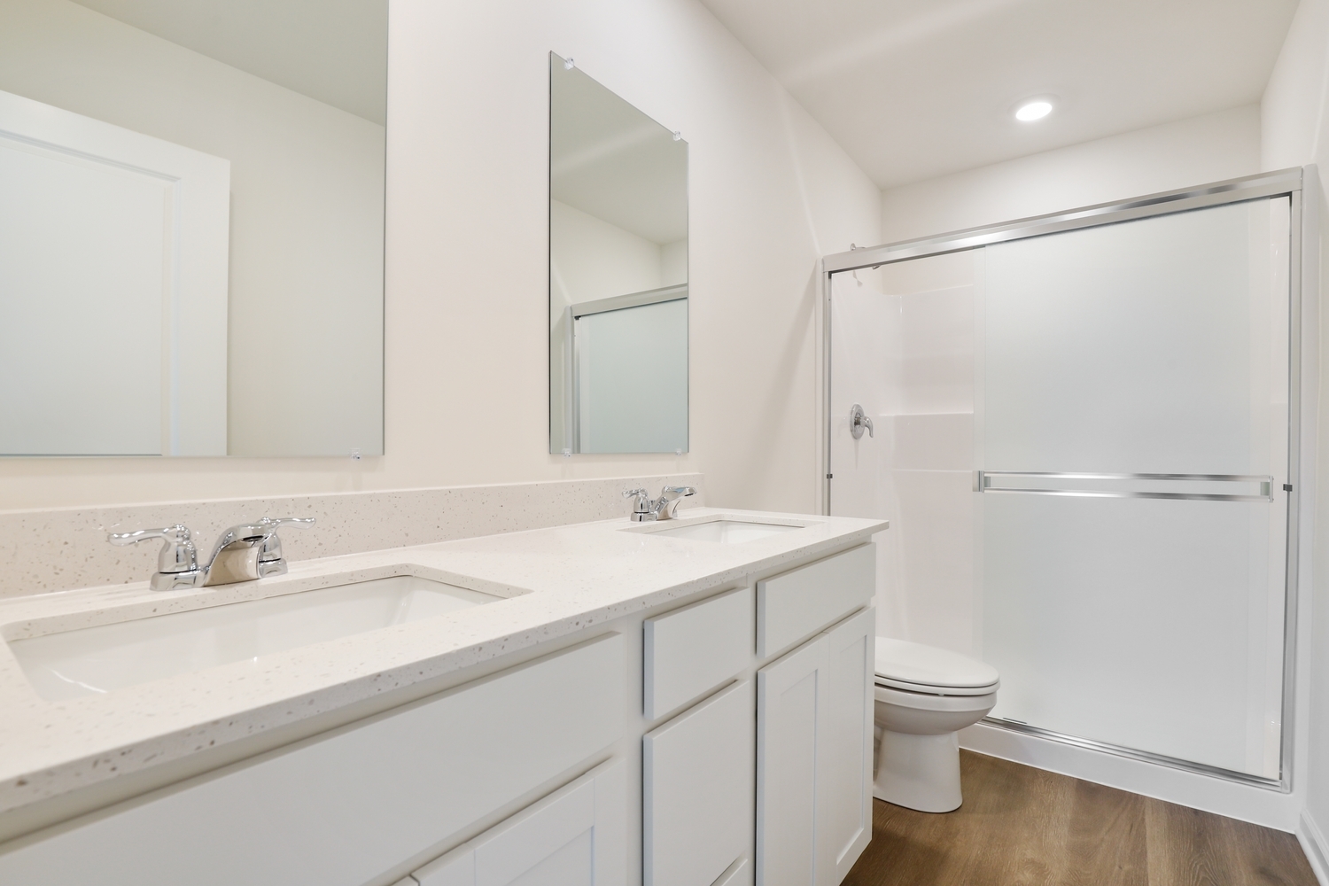 8746 Clover Lane St. John, IN 46373 - Photo 23 of 31 a bathroom with a sink toilet and shower