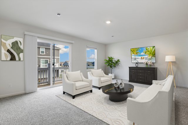 8746 Clover Lane St. John, IN 46373 - Photo 4 of 31 a living room with furniture and a large window