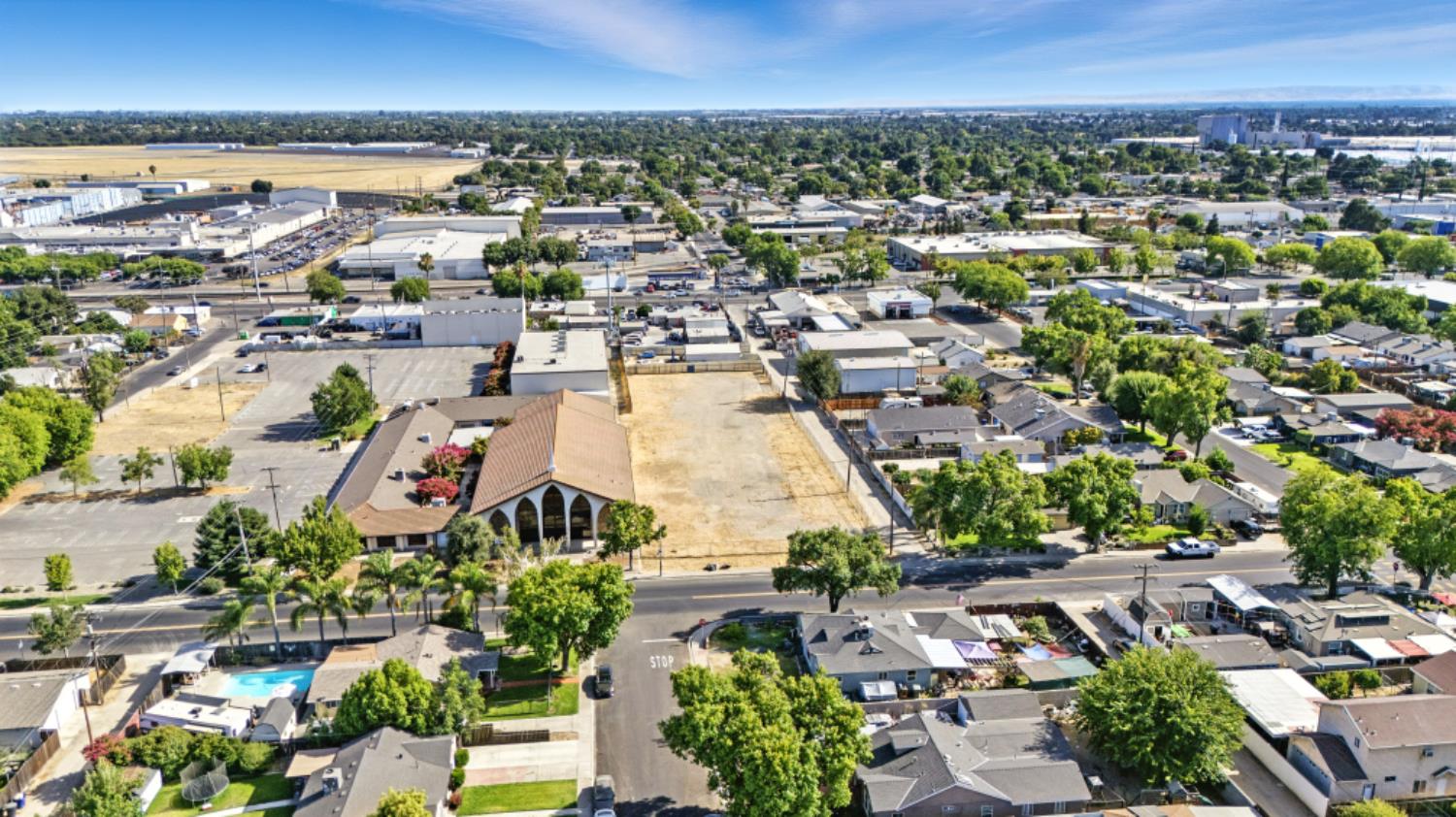 1732 Miller Avenue Modesto, CA 95354 - Photo 3 of 14 an aerial view of a city