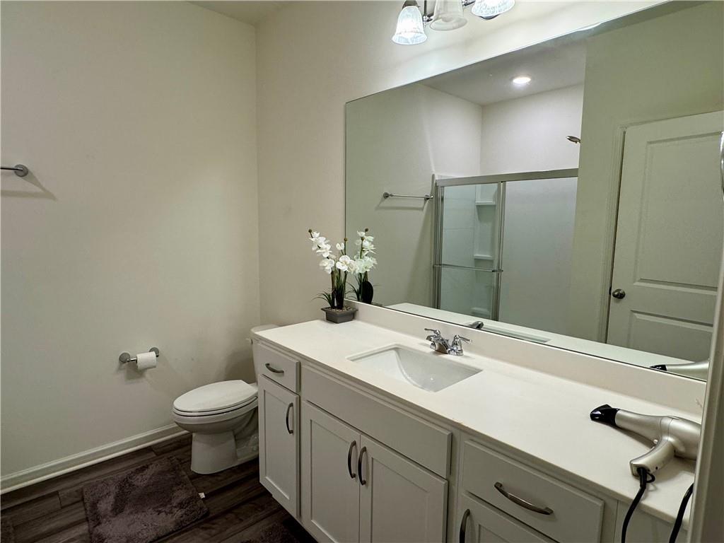 152 Andria Way Northwest Cartersville, GA 30120 - Photo 21 of 24 a bathroom with a sink toilet and shower