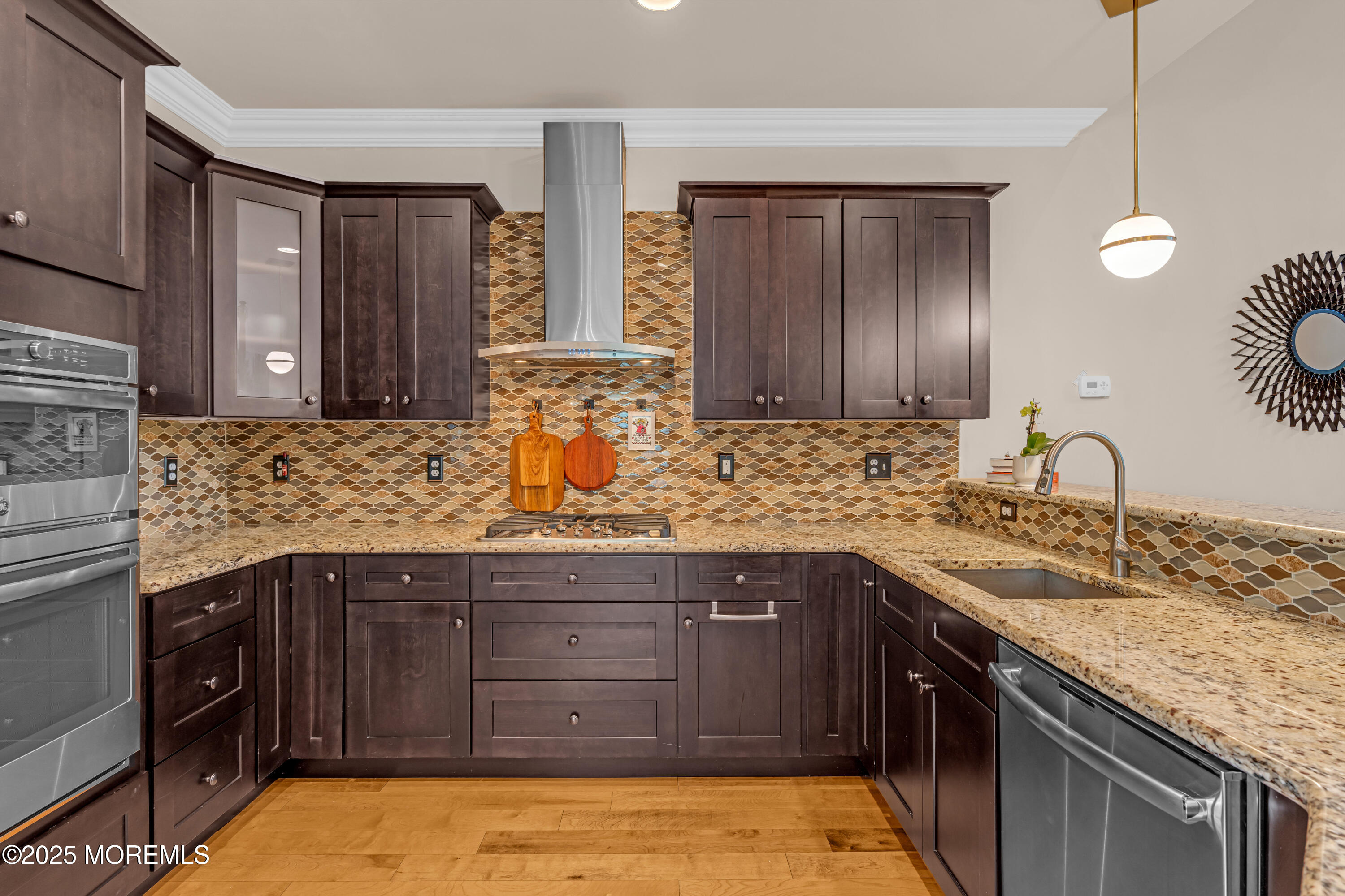 37 Abbey Road Tinton Falls, NJ 07753 - Photo 3 of 18 a bathroom with a granite countertop sink and a mirror