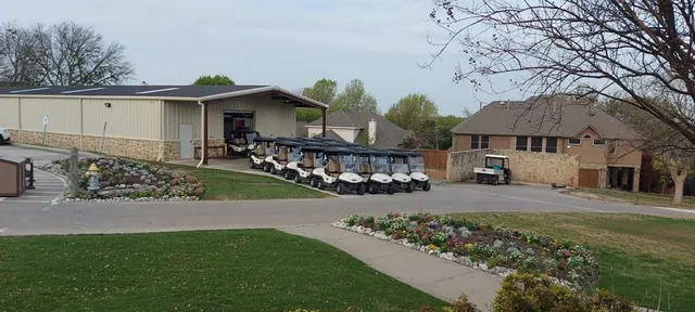 a view of a yard with an outdoor space