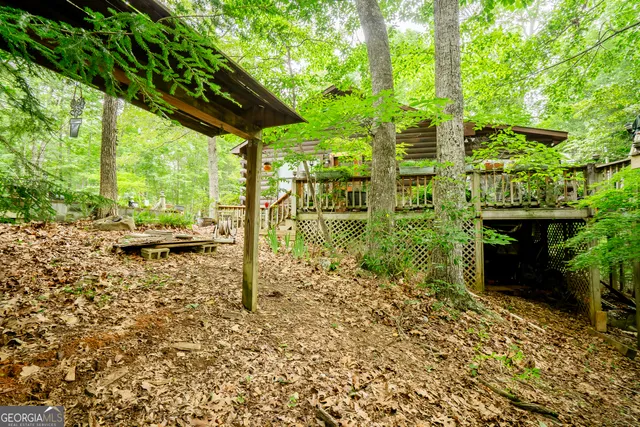 a view of outdoor space and trees