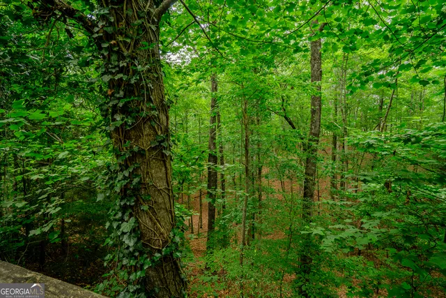 a swimming pool with outdoor seating and yard