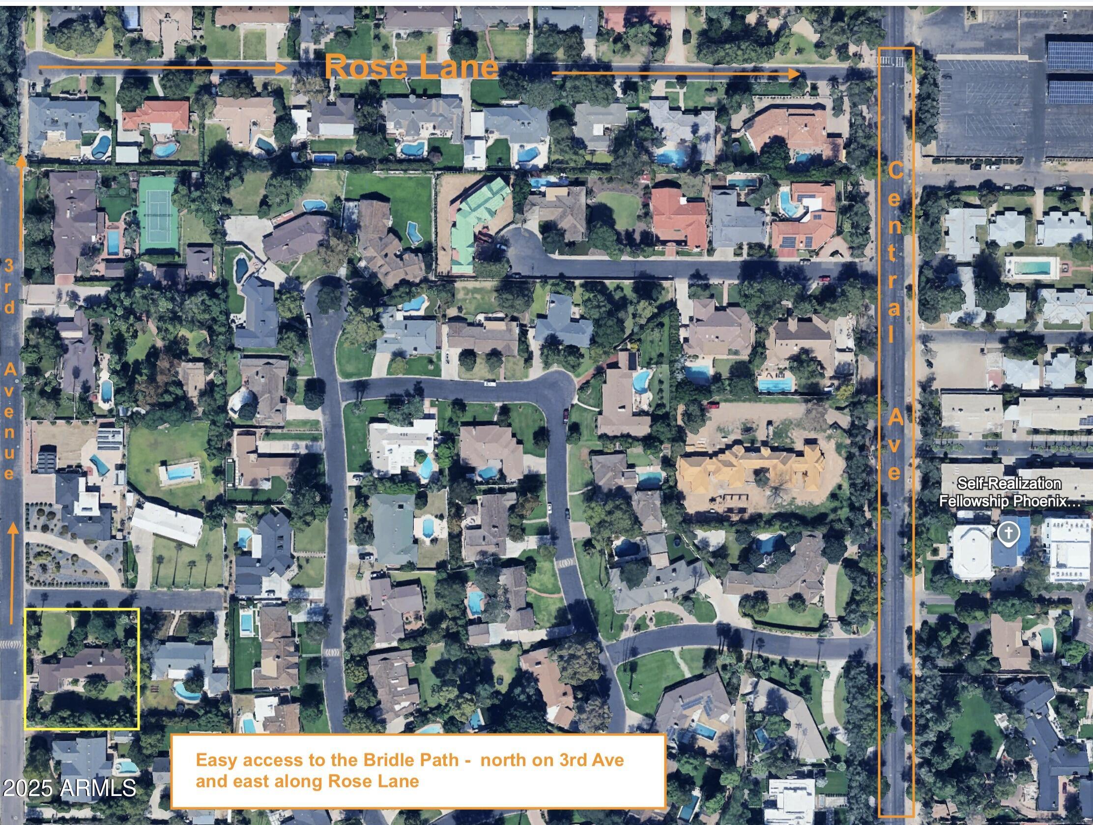 245 West Berridge Lane Phoenix, AZ 85013 - Photo 46 of 50 Aerial - Bridle Path