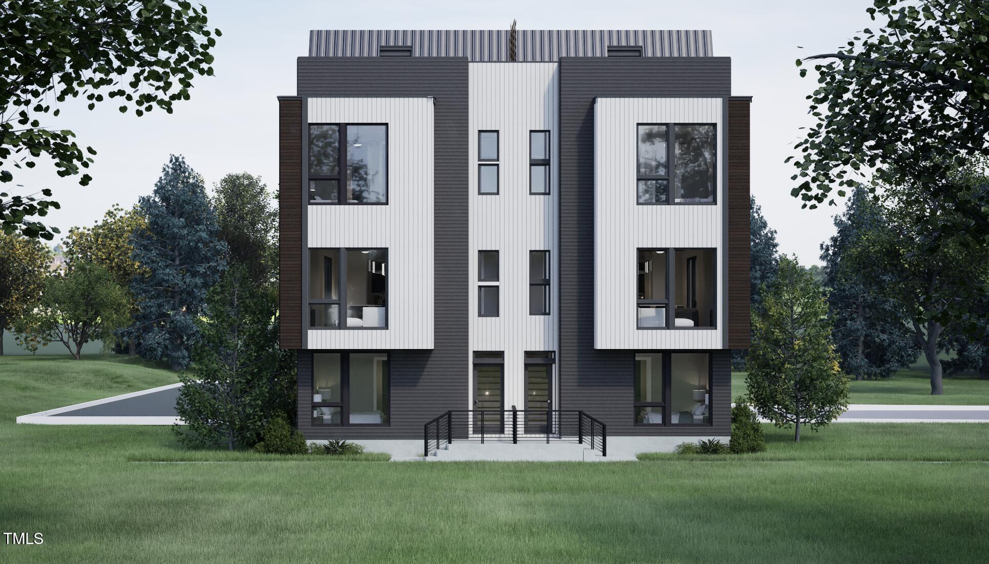 512 Gordon Street, Unit 901 Durham, NC 27701 - Photo 1 of 32 a front view of a house with garden